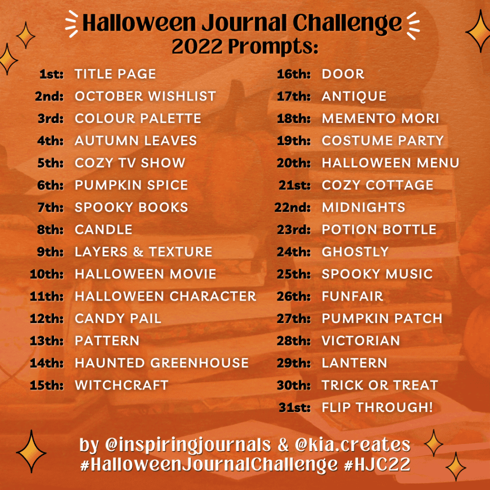Halloween Journal Challenge • Kia Creates