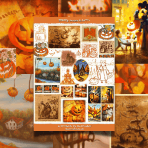 Spooky Season Printable - Halloween Journaling Ephemera - Preview only - Download hq pdf file from kiacreates.co.uk