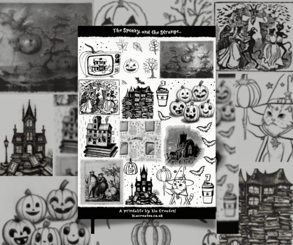 Spooky Journal Printable | Spooky and strange Halloween Ephemera