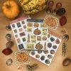 Autumn Stamp Stickers – Fall Postage Stamp Mail Sticker Sheet by Kia Creates (2)