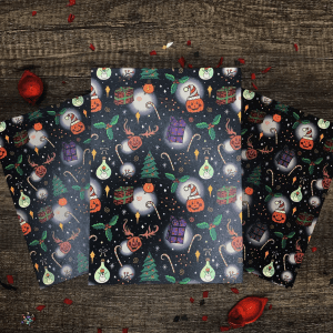 Spookmas Patterned paper - Cute but spooky christmas designs by kia creates