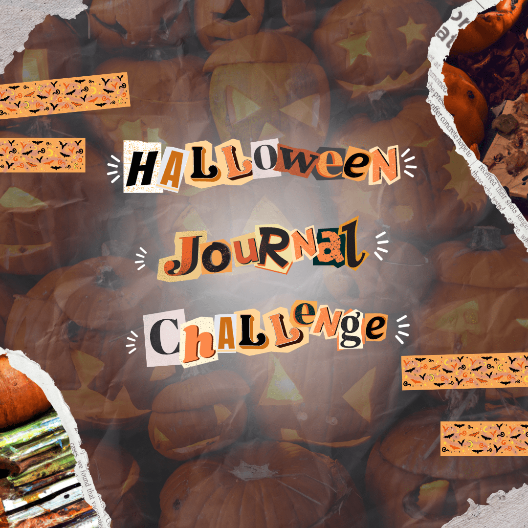 #HalloweenJournalChallenge - Halloween Journl Challenge - Daily October Journaling Challenge by Kia Creates and Inspiring Journals
