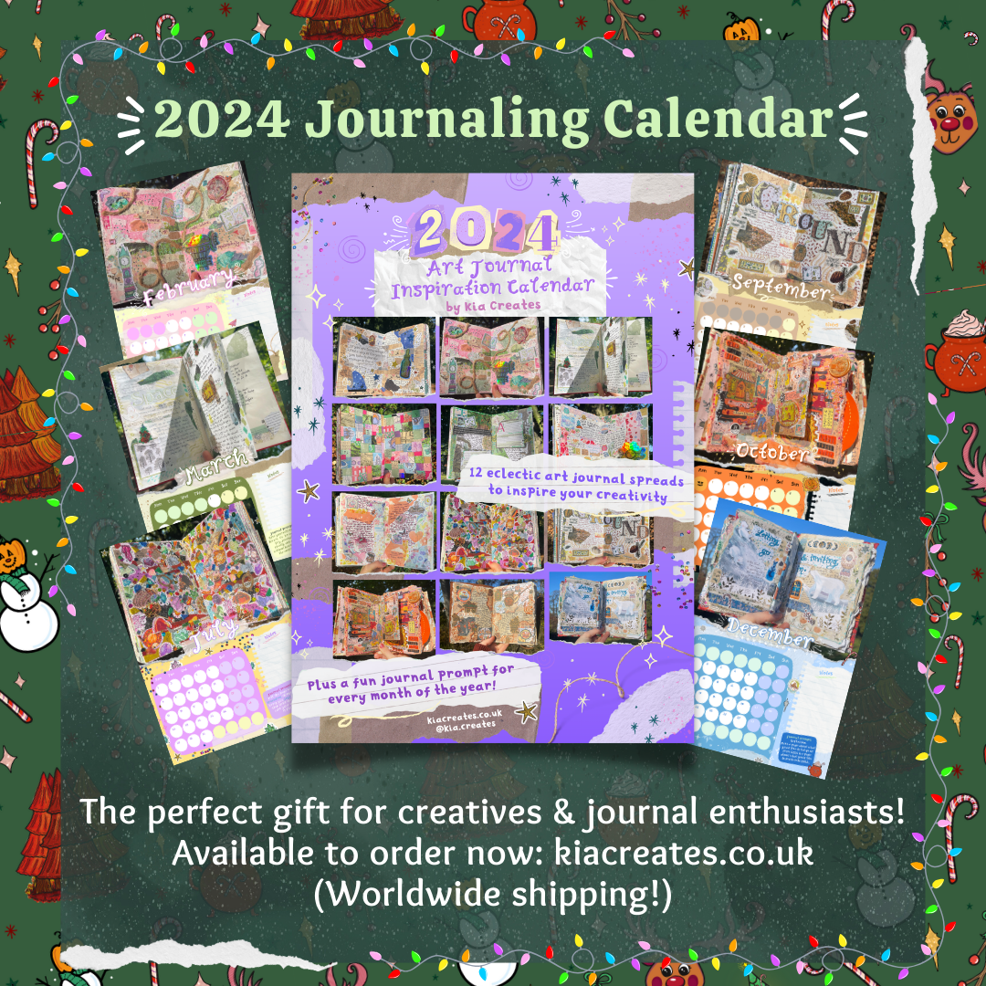 Winter Journal Challenge - Daily December Journal Prompts - Christmas journal challenge by Kia Creates
