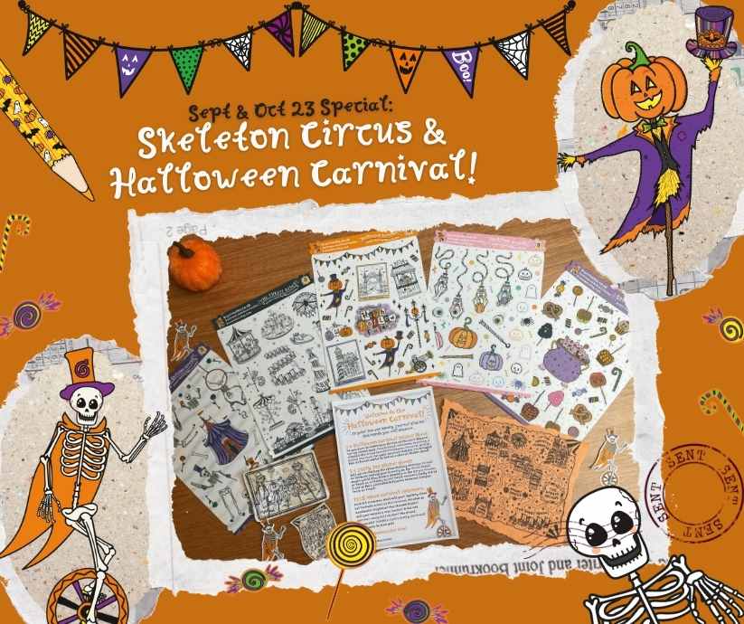 Halloween themed sticker subscription kit - join the Journal Club by Kia Creates for monthly happy mail (6)