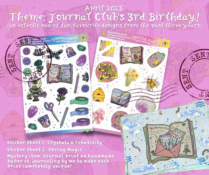 Magic themed sticker subscription kit - join the Journal Club by Kia Creates for monthly happy mail (1)
