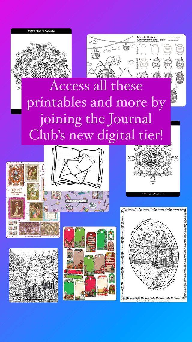 Journal Club Tip Jar Tier = access to all printables!