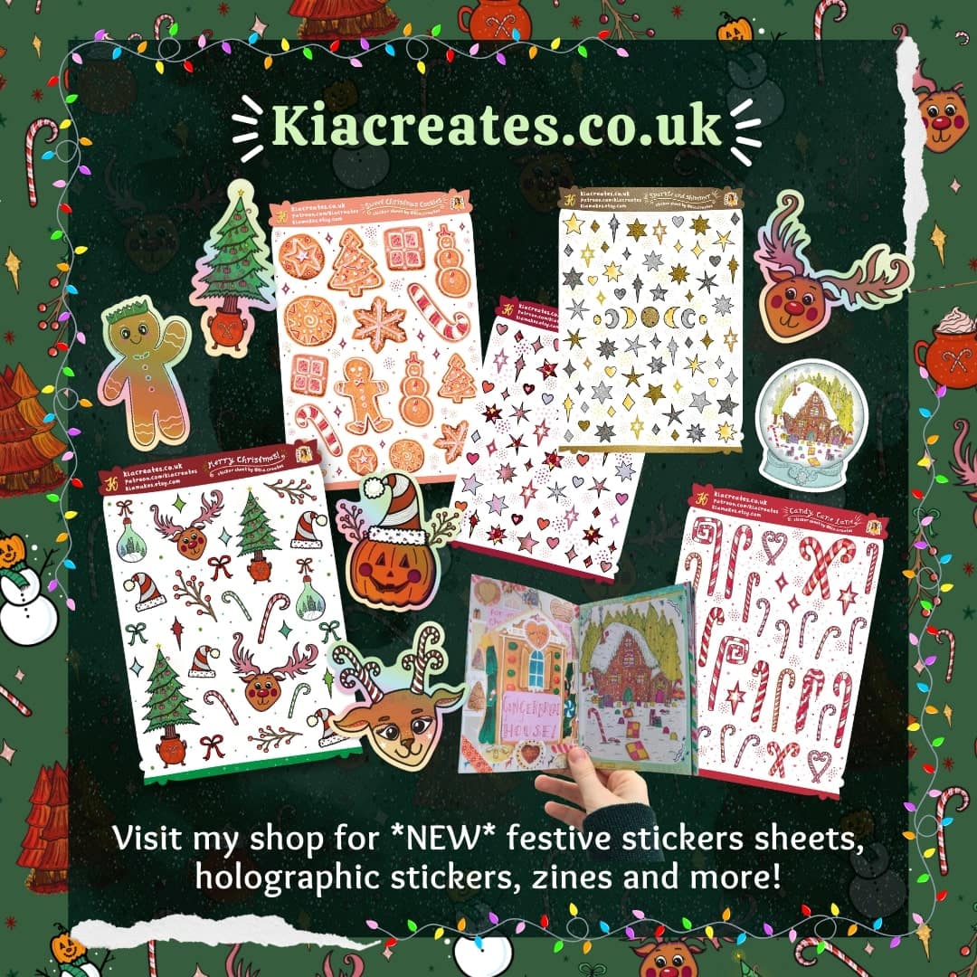 Christmas Sticker Collection - Winter Journal Challenge Daily December Journal Prompts Christmas journal challenge by Kia Creates (2)