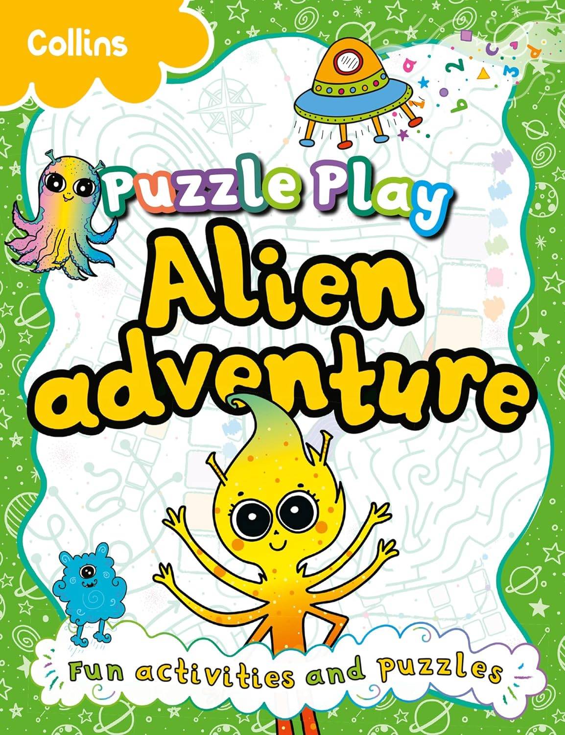 Puzzle Play Alien Adventure (Puzzle Pals) by Kia Marie Hunt for Collins Kids - Alien activity book for kids