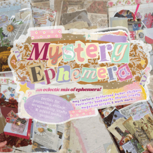 Mystery Ephemera Packs by Kia Creates - mixed media ephemera kit for junk journaling and collage