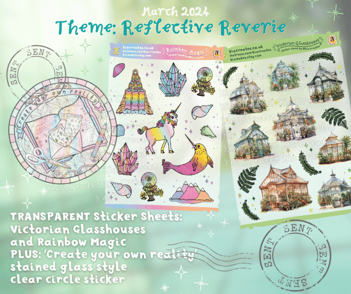 Treasure themed sticker subscription kit - join the Journal Club by Kia Creates for monthly happy mail (4)