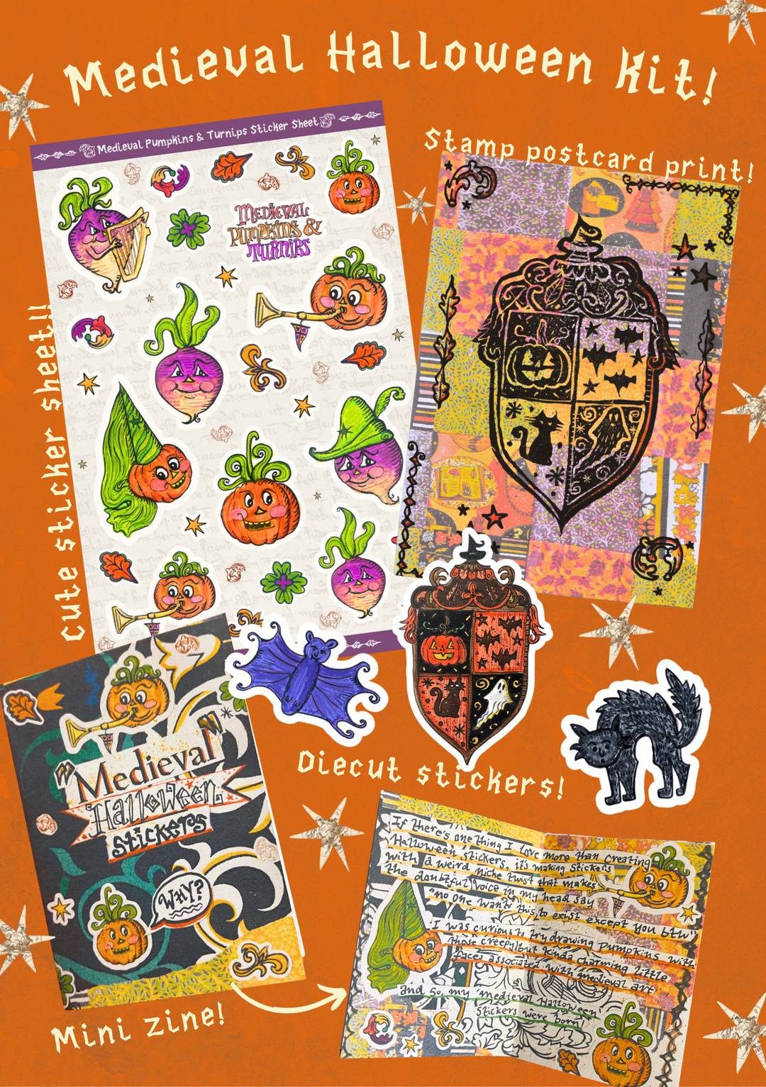 Summer Carnival junk journal kit by Kia Creates - creative club on patreon