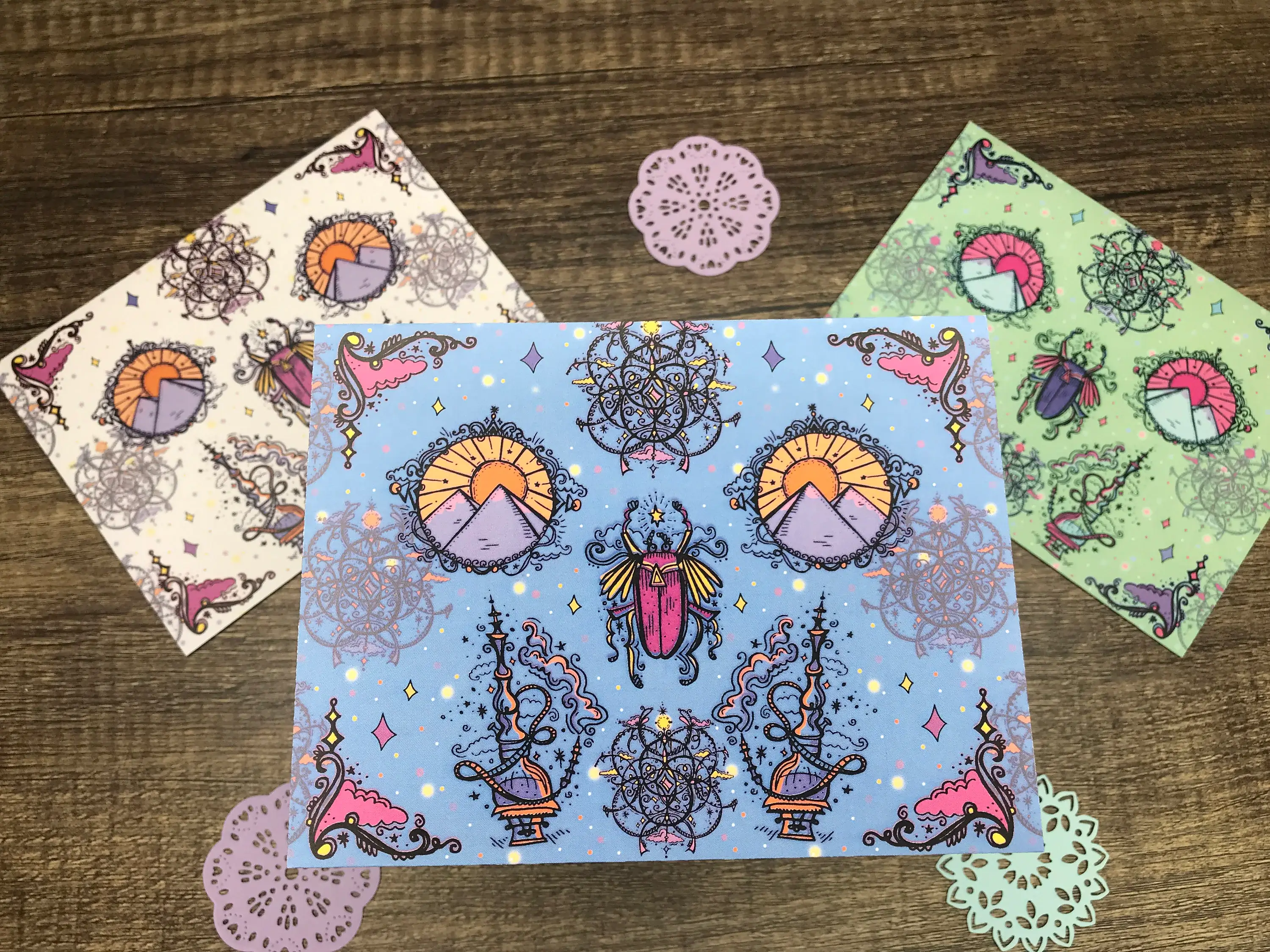 Alchemist Patterned Envelopes by Kia Creates