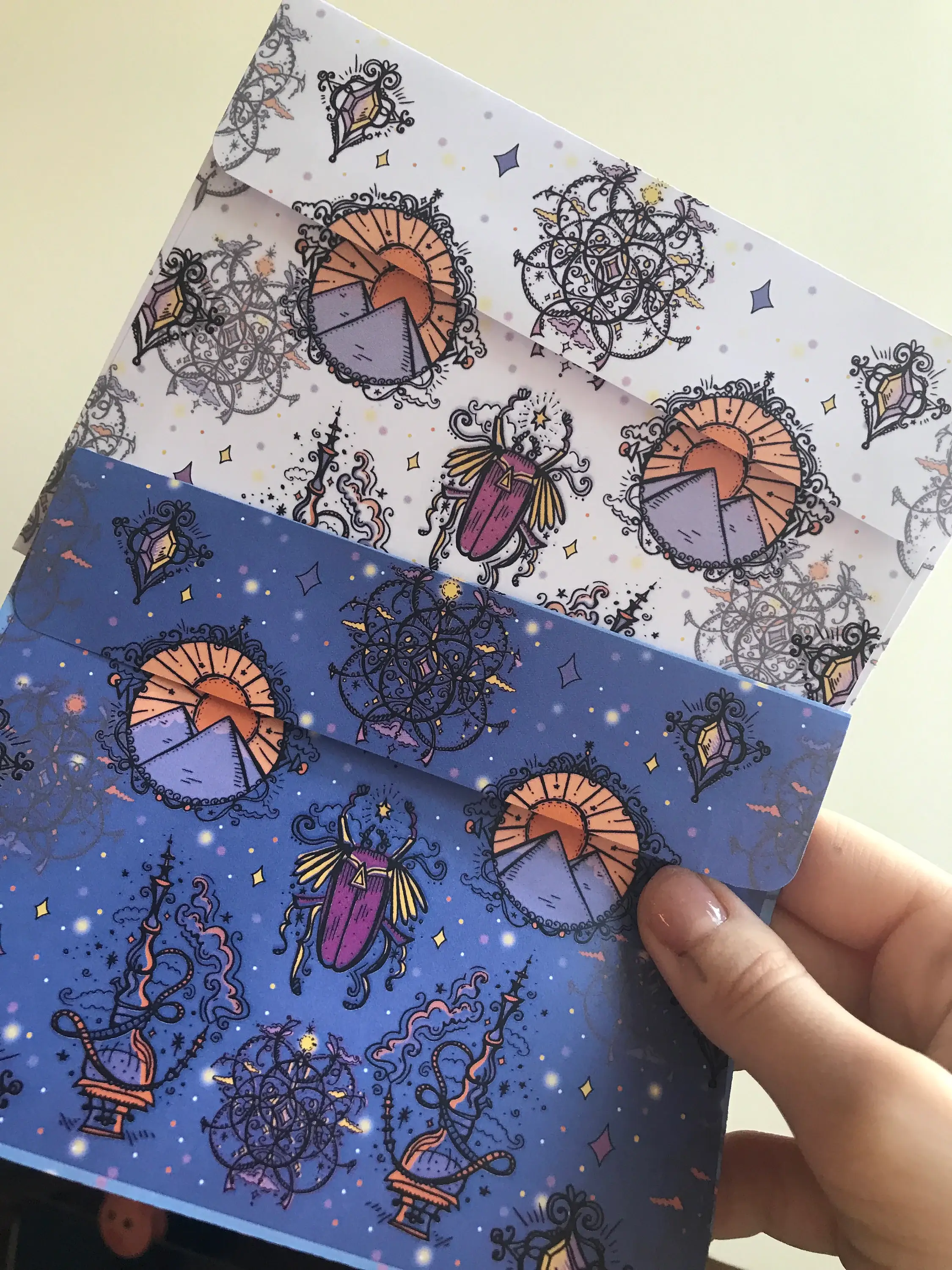 Alchemist Patterned Envelopes by Kia Creates