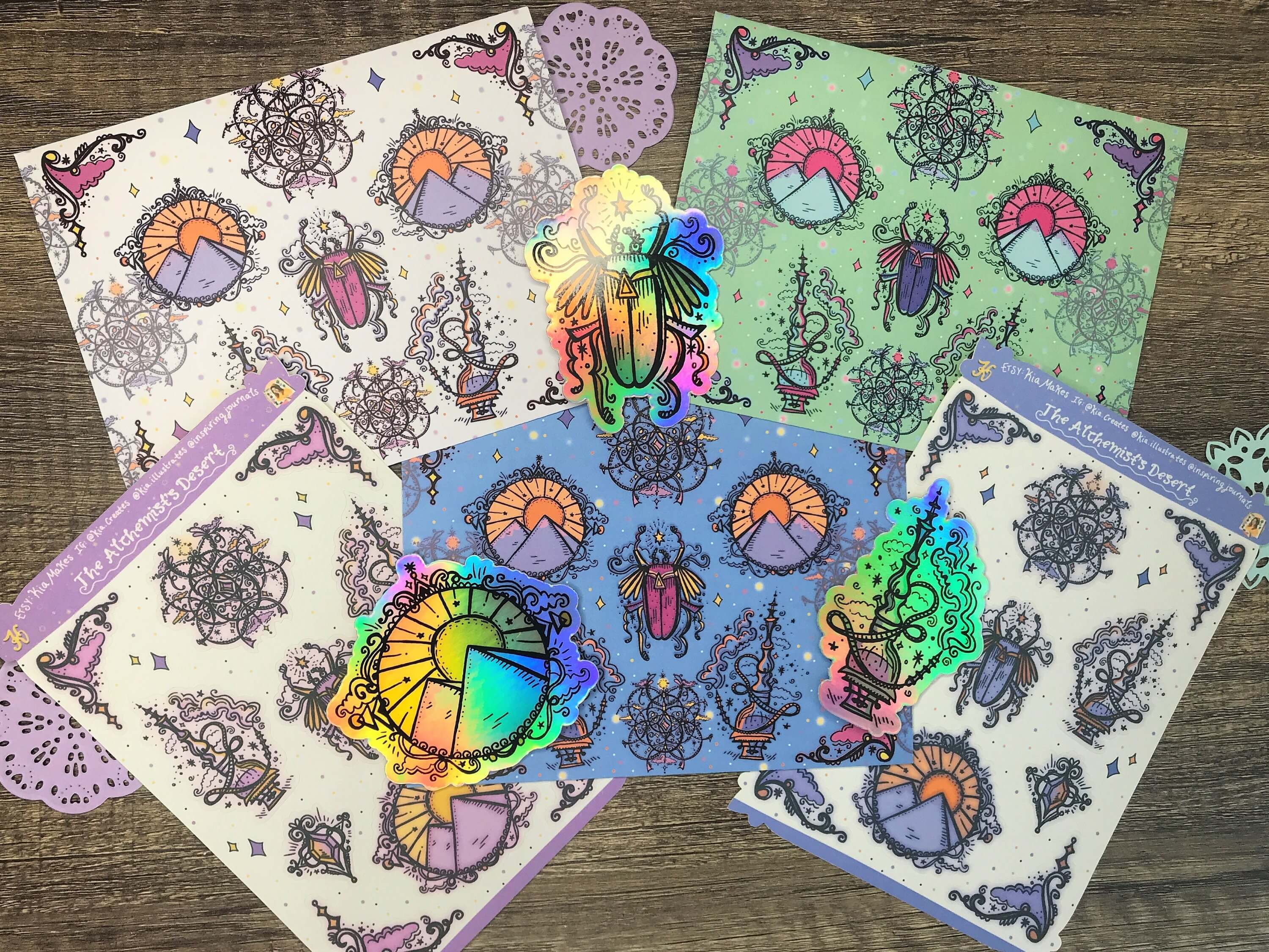 alchemist bundle - journal kit - stickers by kia creates