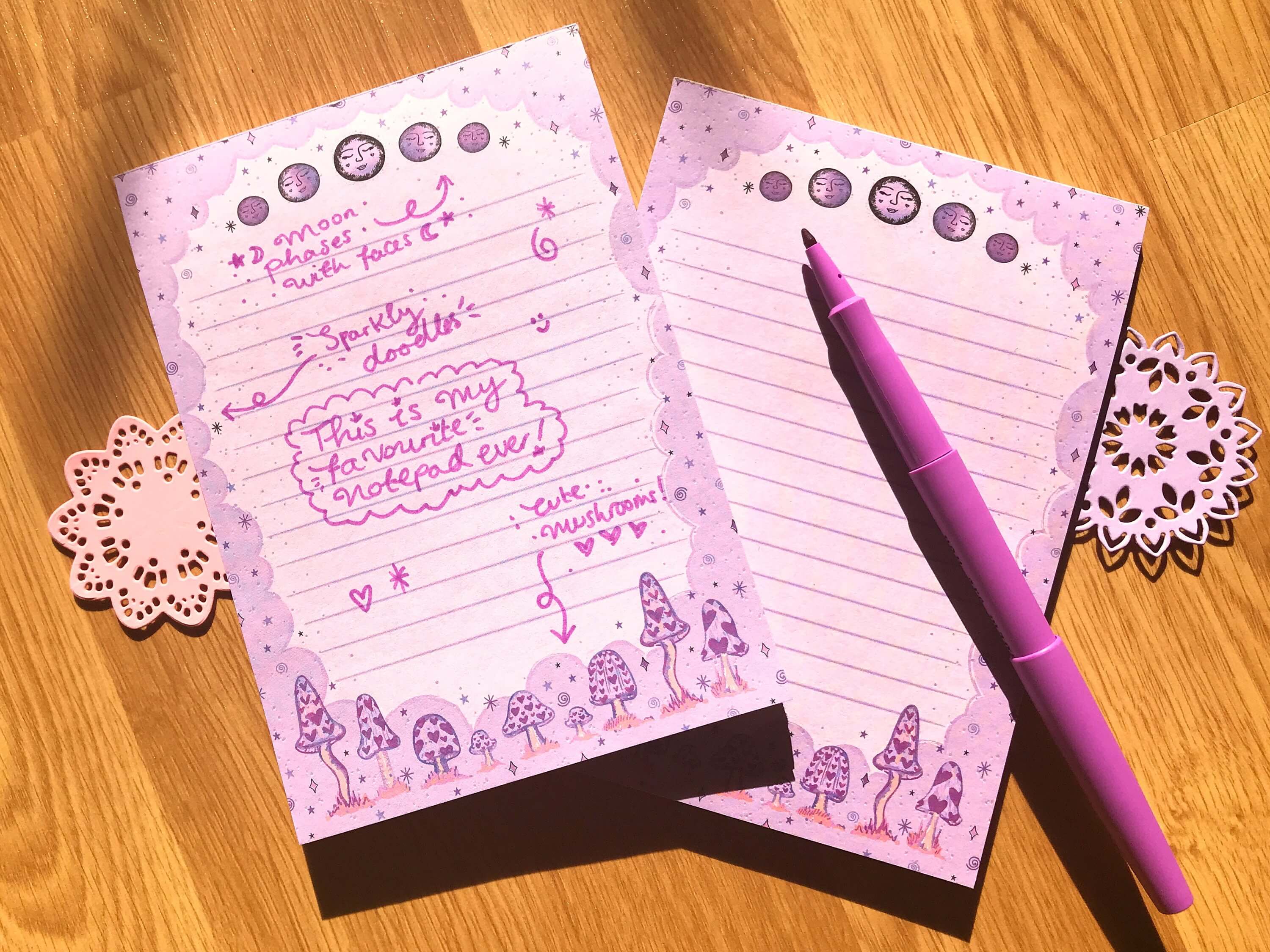 Enchanted Purple Notepad