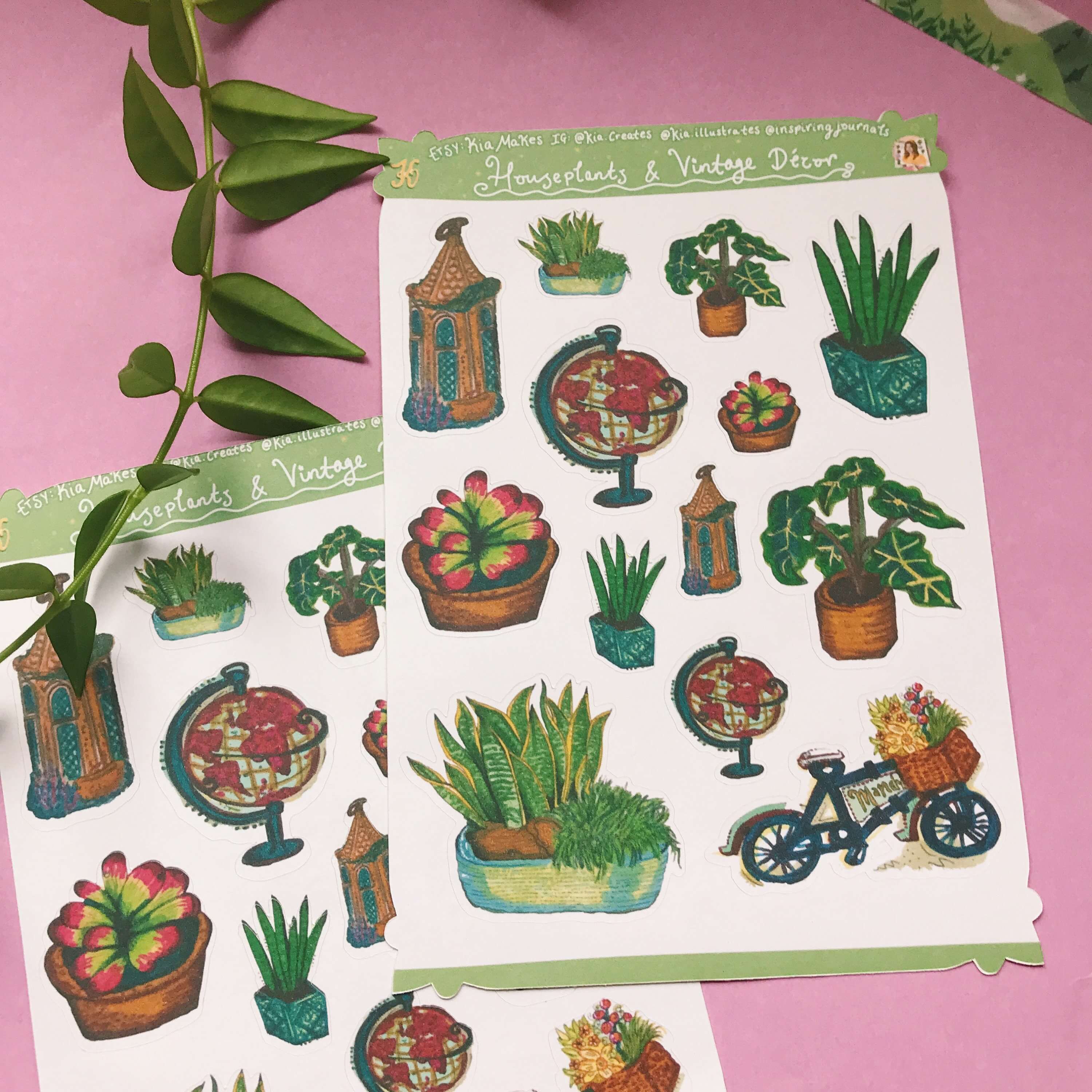 Nature House Plant Stickers